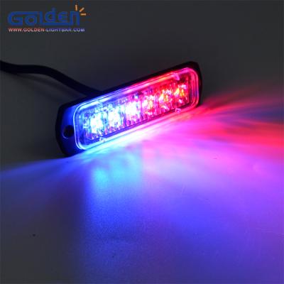 China Strobe High Power 6 Led Strobe Mini Slim Red Blue Warning Light for sale