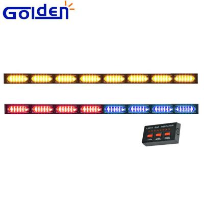 China PC lens and ABS base directional arrow construction traffic advisor linear led light bar for truck for sale