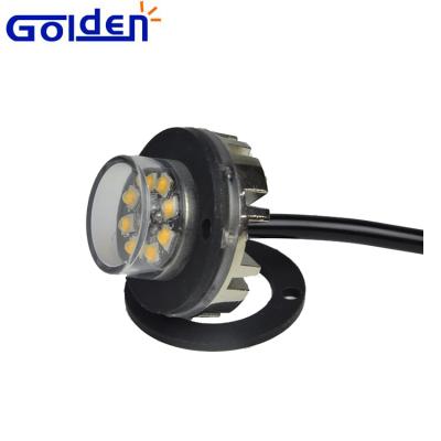 China Emergency Vehicle Surface Mount Aluminum PC Base And Lens Led Hideaway Strobe Warning Lights for sale