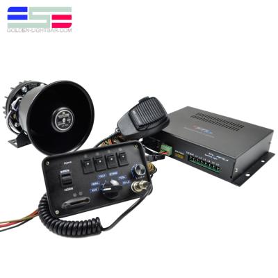 China 7 Tones+ Loudspeaker 12V Police Amplifier Cjb 200w Car Alarm Electronic Warning Siren With Microphone for sale