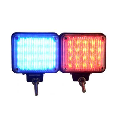 China PC+ABS 12v Red Blue Bumper Police Led Fog Hazard Warning Lights For Motorcycle for sale