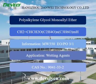 China Allyl polyoxyethylene polyoxypropylene Polyether MW550 3EO/1PO  CAS No. 9041-33-2 for sale