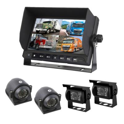 China 7inch Touch Button Bus / Truck For Quad Security Camera System 7inch for sale