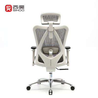 China 2021 current office chair Shenzhen office chair mesh manager office chair USA (height) Sihoo M57 adjustable gray frame for sale