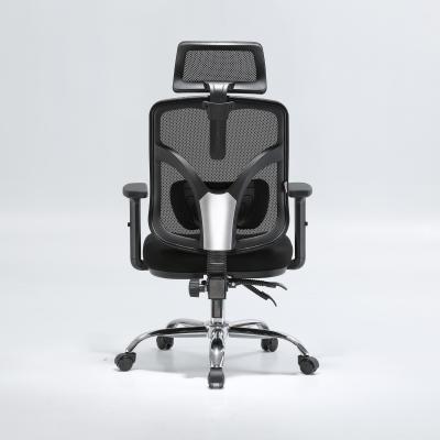 China Executive Office Chairs (Height) Comfortable Adjustable Headrest And Armrest Adjustable Mesh Office Computer Chair for sale