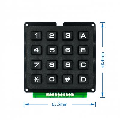 China 4x4 Matrix Keyboard 4*4 16 Buttons Keypad Plastic Key Switch For For MCU PICTURE AVR Stamp SML 4x4 Matrix Keyboard for sale