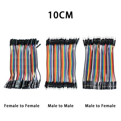 China 40pcs 10cm Dupont Line Male to Male/Male to Female/Female to Female 40pcs 10cm Jumper Wire Dupont Cable Dupont Line for sale