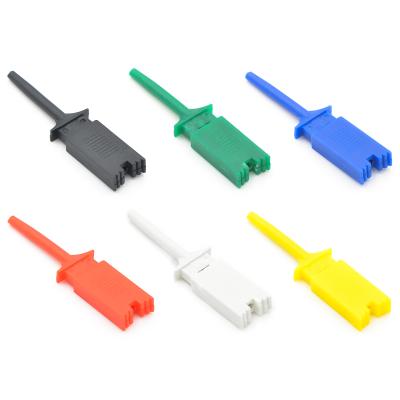 China Yellow/Green/Blue/Black/Red/White Patch Test Hook Logic Analyzer Clip Test Clip Wiring Hook Correction for sale