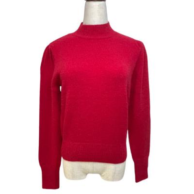 China Anti-wrinkle women turtle neck solid color knit high quality soft customized casual pullover sweater for ladies for sale