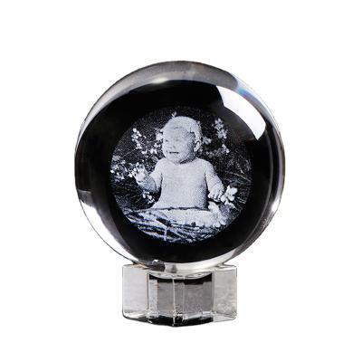 China Various China Designs 3D Laser Crystal Ball Custom Crystal Sphere For Souvenir Gifts for sale