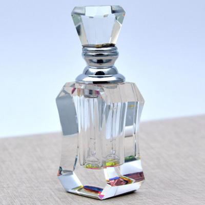 China 2021 New Europe Luxury Crystal Empty Perfume Bottle for sale