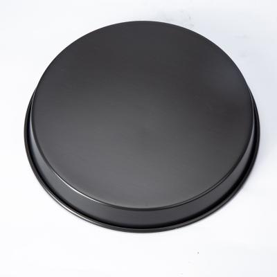 China Disposable OEM 10 inches deep pizza baking pans non stick carbon steel pizza tray pan for sale