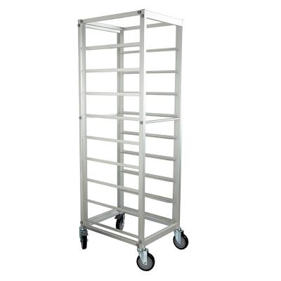 China Disposable Work Table For Bakery Catering Equipment Food Tray Rack Used Food Gn 1/1 Pans Food Pan Racking Trolley for sale