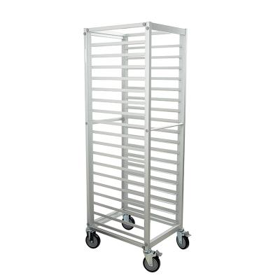 China Disposable OEM Work Table For Bakery Catering Equipment Food Tray Rack Used Food Gn 1/1 Pans Food Pan Racking Trolley for sale