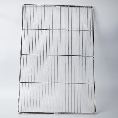 China Disposable OEM Food Grade 304 Stainless Steel Wire Mesh Grill Baking Tray / Cooling Grid Rack for sale