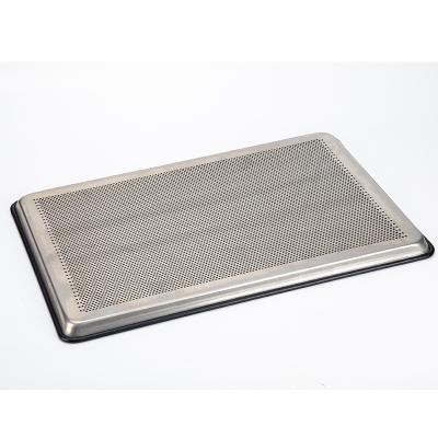 China Disposable OEM bakeware Aluminium Non Stick Alu.AIloy Perforated Baking Pan cookie sheet baking tray cake pan for sale