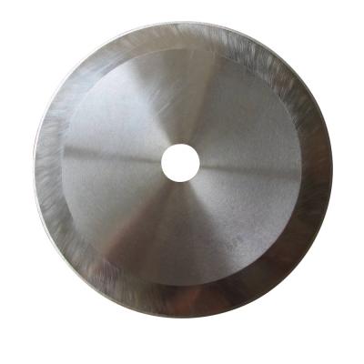 China Paper Industry Dawei HSS SKD11 Fabric Morocco Paper Slitter Circular Blades For Thin Layer Cutting Round Slitting Knives for sale