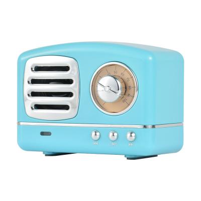 China Factory Wholesale 3d Retro Bass Radio Mini Portable Boombox Speaker With Phone OEM/ODM Function FM and TF Card for sale