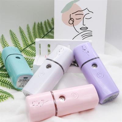 China 2021 New OEM Mini Portable Handheld Face Steamer Wonderful Hydrogen Water Moisturizer Design Nano Mist Facial Sprayer for sale