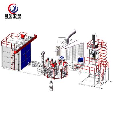 China Independeng-Arm-Rotationsformteil-Ausrüstung für Wasser-Behälter-Plastikprodukte zu verkaufen