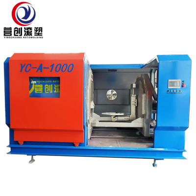 China Electric Heating Rotomolding Machine with 30KW Power Air Cooled 100KG Load Capacity CE/ISO9001 Certified for sale