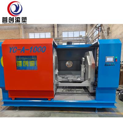 China Máquina de moldeo rotativo de calefacción eléctrica de 1000*1000 con capacidad de carga de 100 kg / potencia total de 50 kW en venta