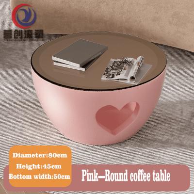 China Muebles moldeados Roto de uso múltiple Mesa redonda de café para interiores y exteriores en venta