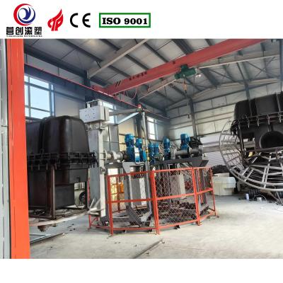 China 35 kg Supply Capacity Rotationele gietmachine met frequentie snelheid aanpassen en aluminium gietmateriaal Te koop