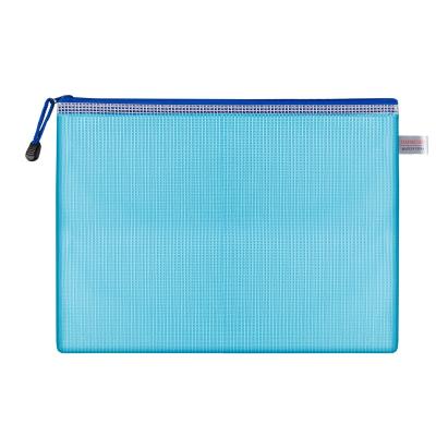 China B5 Inner Waterproof PVC Mesh Zipper Document Bag Transparent Document Bag With All A4 Size Document Bag for sale