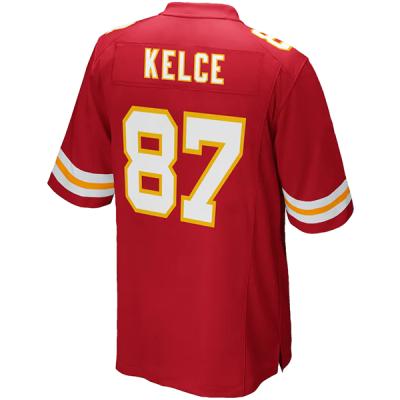 China 87 Kelce Antibacterial Jersey For Kids Cheap Price Customized American Football Jersey For Kids Mens for sale