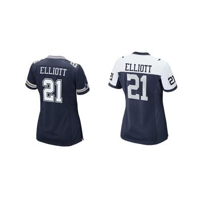 China Wholesale High Quality Antibacterial 21 Elliott Jersey American Football Tank Top For Women Embroidered Custom Tank Top Shirts for sale