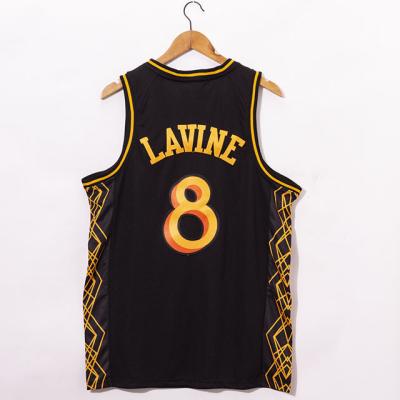 China Lavine's #23 #8 High Quality Wholesale Antibacterial Embroidery Basketball Men's Tank Top for sale