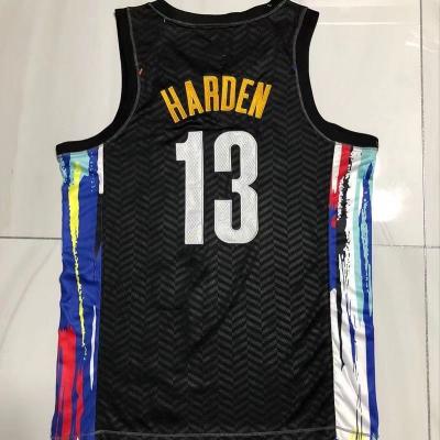 China #13 Antibacterial TOUGH #7 DURANT Embroidery Scribble Basketball Jersey Graffiti Basketball Jersey 2021 for sale