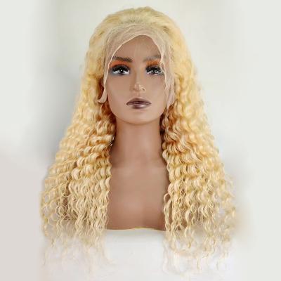 China Pre Plucked Deep Wave HD Blonde Lace Frontal Wigs YL 613 Lace Front Wigs For Wavy 13x4 Women's Brazilian Hair Wigs for sale