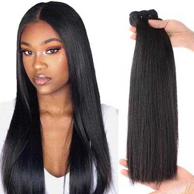 China Hot Selling Brazilian Virgin Hair Bundles Cuticle Aligned Hair Cuticle Aligned Hair No Tangle Double Drawn Bone Straight Hair Extensions Seller for sale