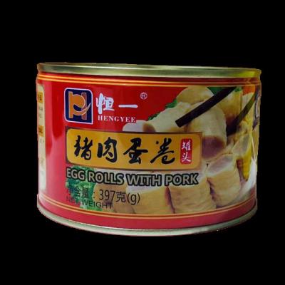 China Childhood Taste Canned Delicious OEM Canned Egg With Pork for sale