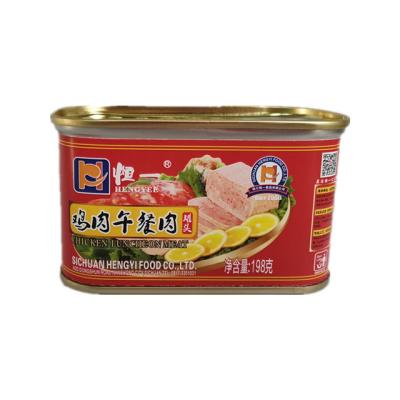 China Luncheon meat canned canned chicken 198g for sale