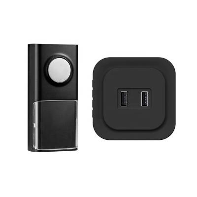 China Farm OEM ODM Wireless Doorbell Set IP55 Waterproof Wireless Doorbell Chime With Two USB Charging Ports for sale