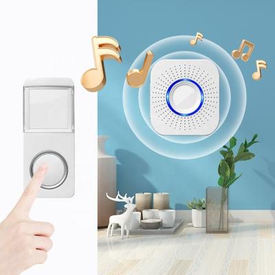 China Modern Security System 2.4G Wifi IP44 Tuya Smart Low Power Wireless Doorbell 200m Distance with IOS and Android Smartphones for sale