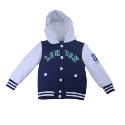 China Kids Baseball Jacket Uniforms Winter Design Hooded Baseball Jackets Boys Clothing Children's Wadding Jacket for sale