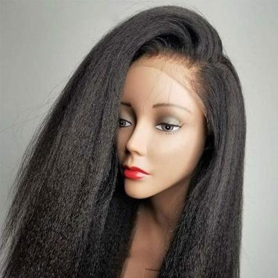 China Natural Lace Front Wig For Black Women Virgin Hair Hd Full Lace Frontal Vendor Indian Straight Curly Cheap Straight Curly Wig for sale