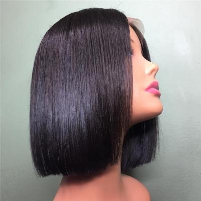 China Silky Straight Wave Fuxin Top Selling Virgin Brazilian 8-18 Inch Straight Bob Wig Lace Front Human Hair Wigs Short Bob Wigs For Black Women for sale