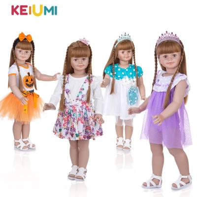 China Wholesale Toddler Bebe Reborn Doll Toys Full Silicone Toy KEIUMI 78cm Cartoon Reborn Baby Dolls For Kid Birthday Gift for sale