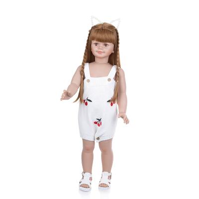 China 30 Inch Full Silicone Reborn Baby Cartoon KEIUMI Toy - Doll Play Dresses With Overalls Dolls Kids Knitting Birthday Gift for sale