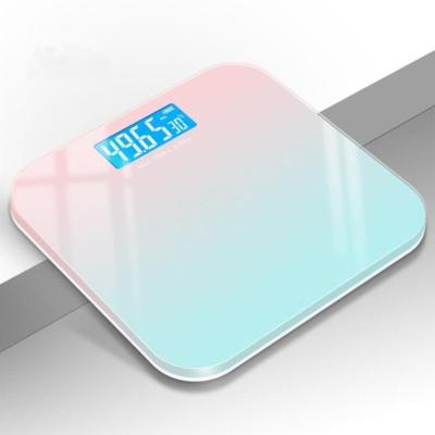 China CE Approved Colorful Personal Electronic Bathroom Scales Gradient Gradient Body Weight Scale Weight Scale for sale