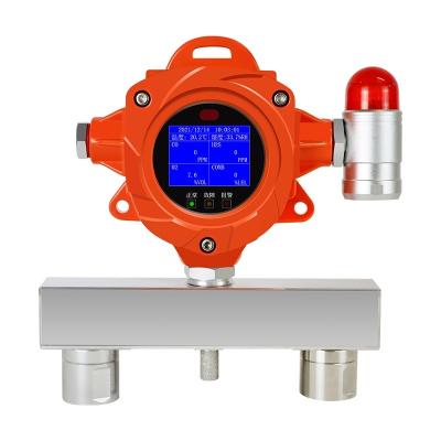 China Detector de gases de segurança industrial 2 em 1 montado na parede com monitor de alarme à venda