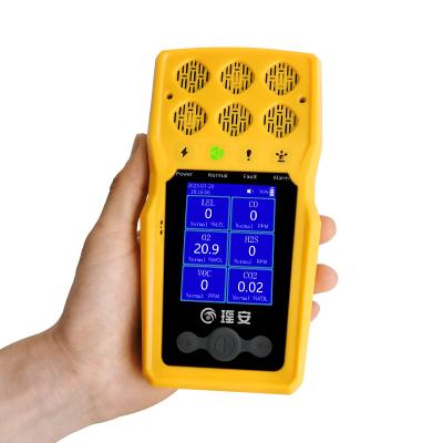 China Yaoan 6 en 1 detectores de gas portátiles múltiples monitor 700g BTQ-YA-C100FT-6 en venta