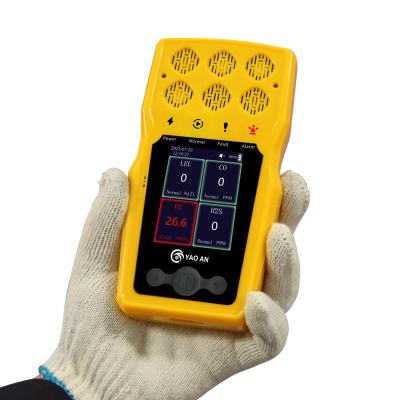 China Draagbare multi-gasanalysator 4 in 1 multi-gasdetector met snelle gassensor Te koop