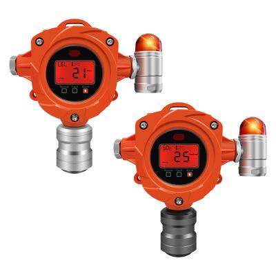 China Hidrógeno Cl2 So2 H2S Co2 Monitores de gas fijos IP67 Detector de gas de helio combustible en venta