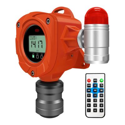 China Online Fixed Gas Detector Wall Mounted Ammonia Single Gas Detector 0-100 PPM For Farm for sale